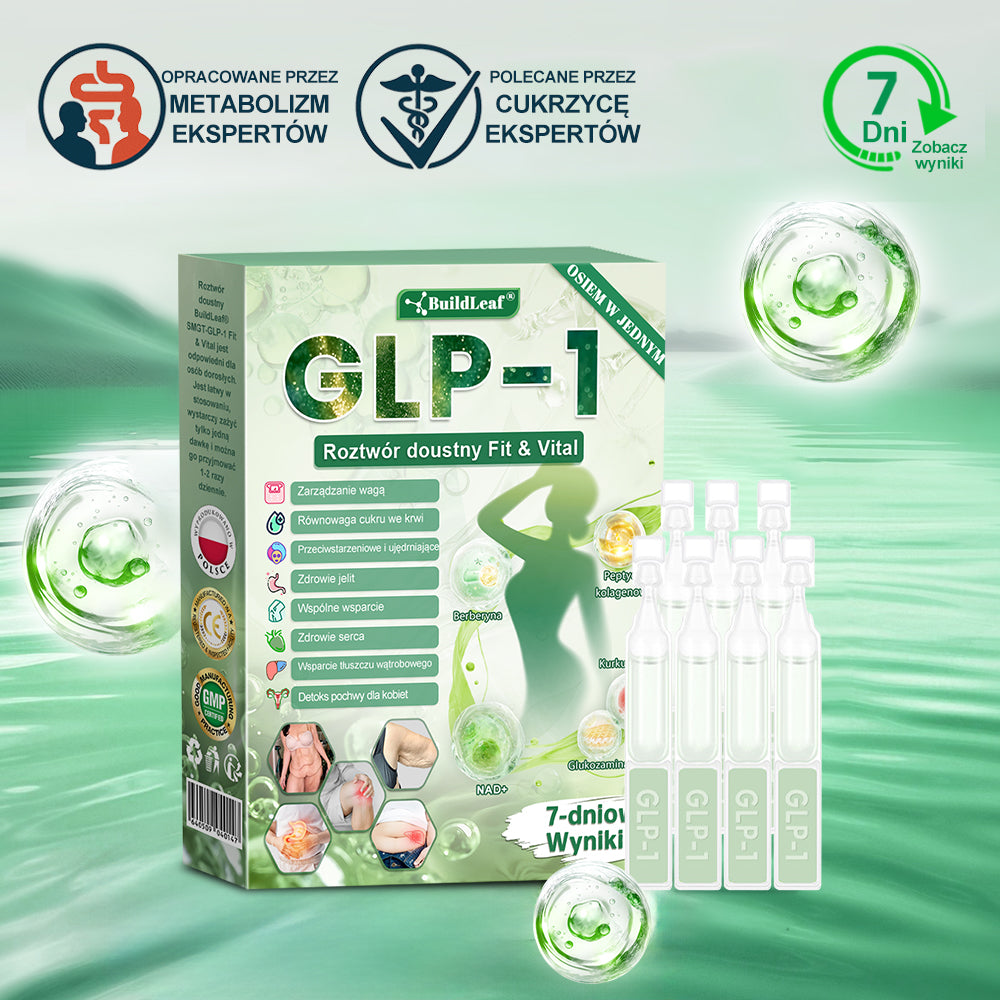 PL Oficjalny Sklep🚚 | BuildLeaf® GLP-1 8-in-1 Fit & Vital Soluzione Orale (Tylko raz dziennie, widoczne efekty już w 7 dni) ✅ Na otyłość, zdrowie sercowo-naczyniowe, cukrzycę, bezdech senny, zdrowie jelit, problemy stawowe i inne