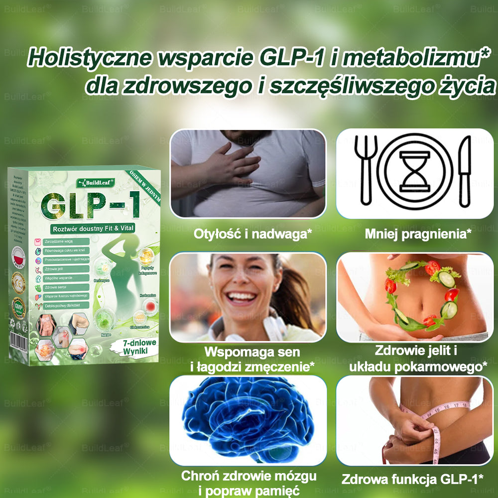 PL Oficjalny Sklep🚚 | BuildLeaf® GLP-1 8-in-1 Fit & Vital Soluzione Orale (Tylko raz dziennie, widoczne efekty już w 7 dni) ✅ Na otyłość, zdrowie sercowo-naczyniowe, cukrzycę, bezdech senny, zdrowie jelit, problemy stawowe i inne