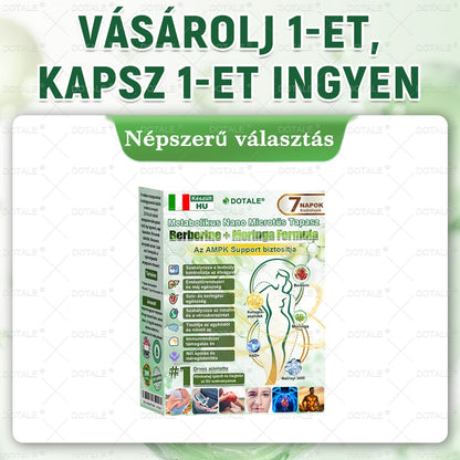 𝑫𝑶𝑻𝑨𝑳𝑬® 𝙈𝙚𝙩𝙖𝙗𝙤𝙡𝙞𝙩 𝙉𝙖𝙣𝙤 𝙈𝙞𝙠𝙧𝙤𝙨𝙯á𝙡𝙖𝙨 𝘾𝙨𝙚𝙢𝙥é𝙨𝙯🎄 (Csak naponta egyszer használható, látható eredmények 7 napon belül!) ✅ Berenil + Moringa formuláció, ideális tömegtúlzsúlláshoz, bőrhiányossághoz, cukorbetegséghez, apnához és ízületi problémákhoz 💥💥